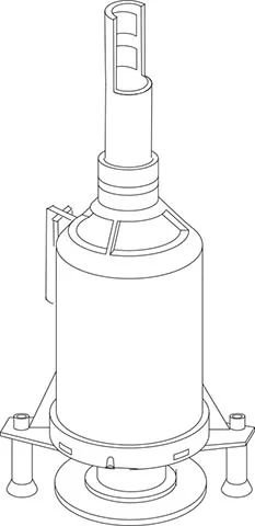 Odtočni ventil z gumi tesnilom, splakovalnik Linea