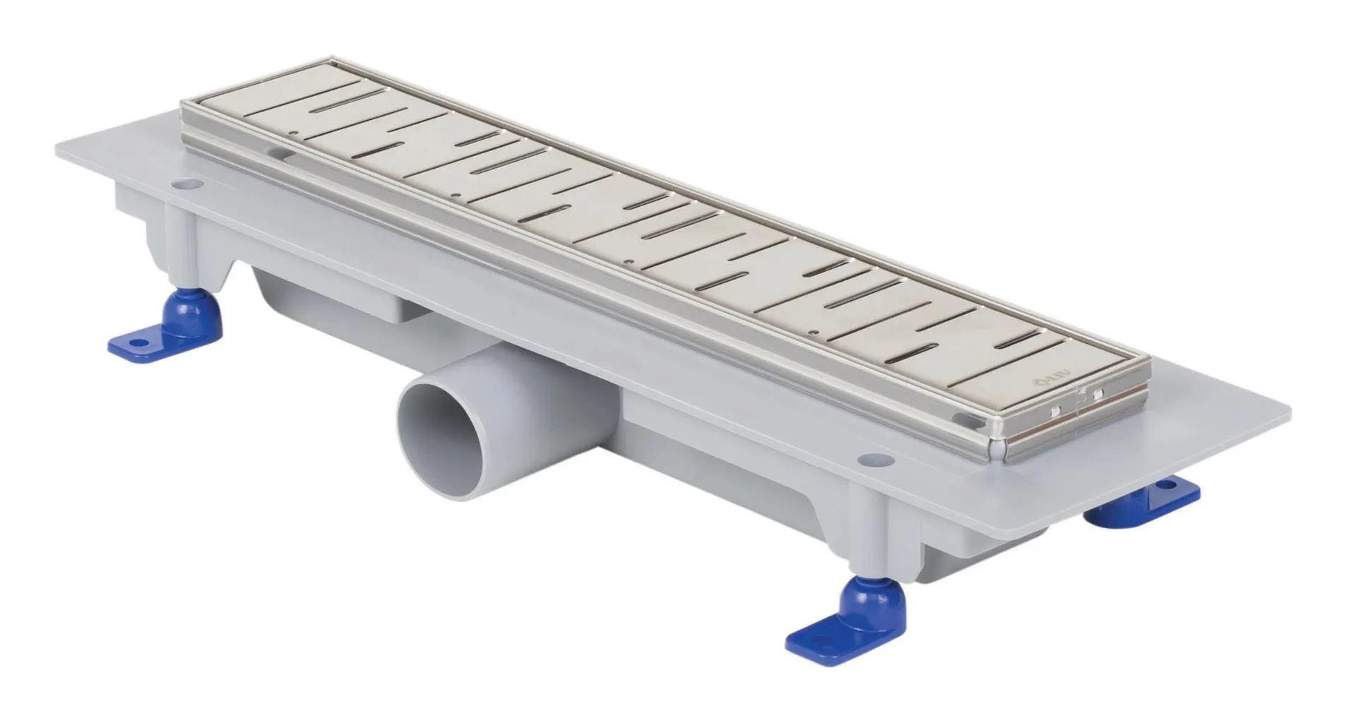 Kanaleta za tuš, okvir iz nerjavnega jekla, rešetka FUSION 350 mm