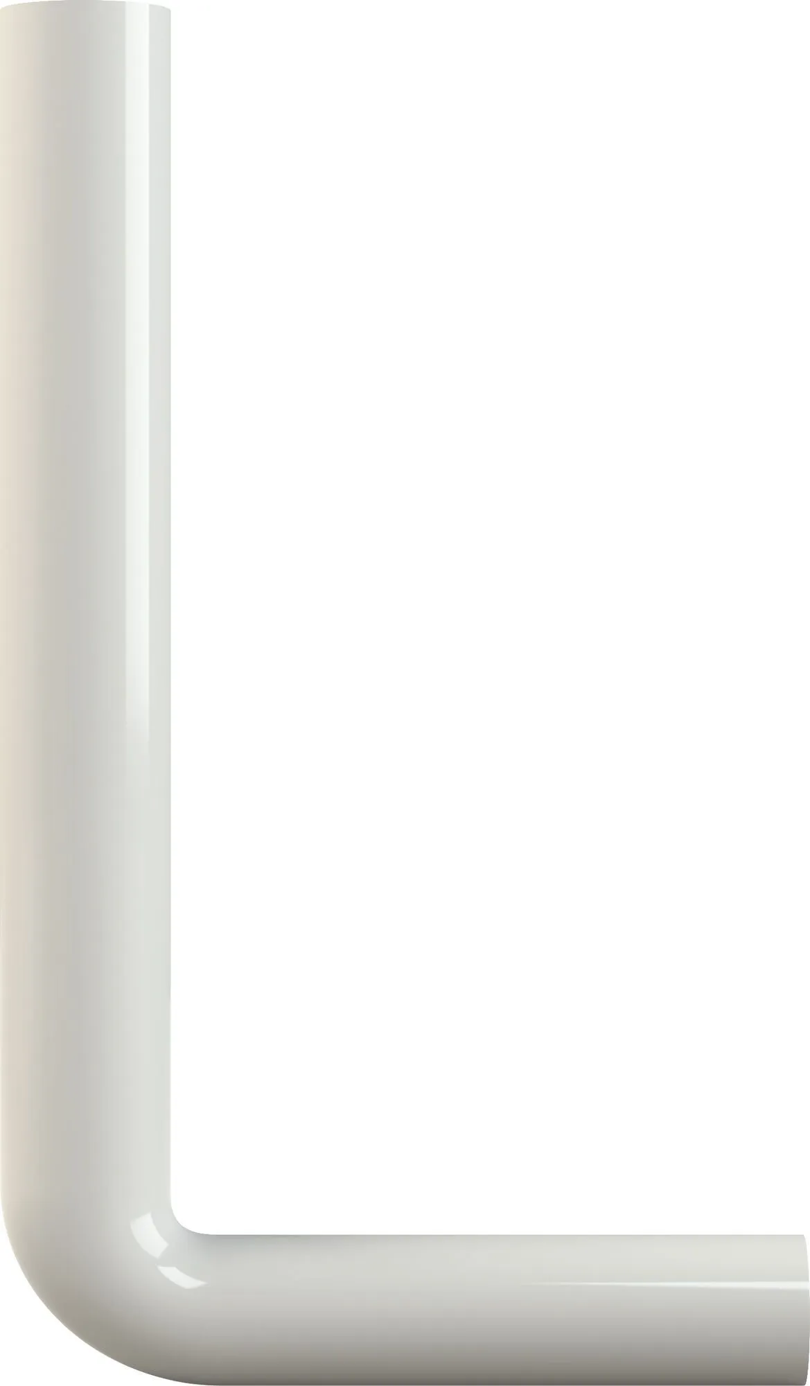 Splakovalno koleno 380 x 210 mm, belo