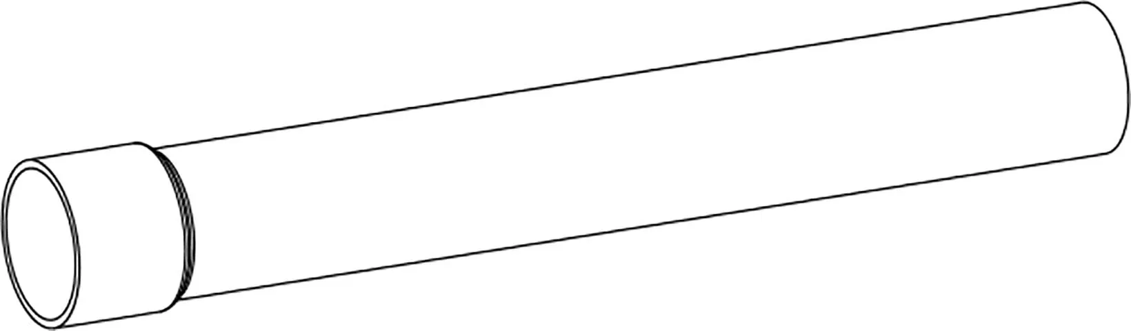 Ravna cev 340 mm, bela