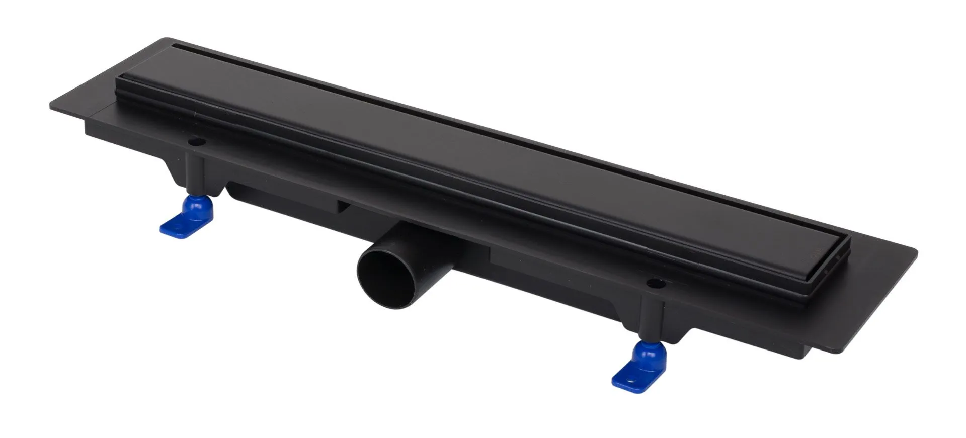 Kanaleta za tuš, plastični okvir, rešetka STANDARD/CUSTOM 450 mm, črna