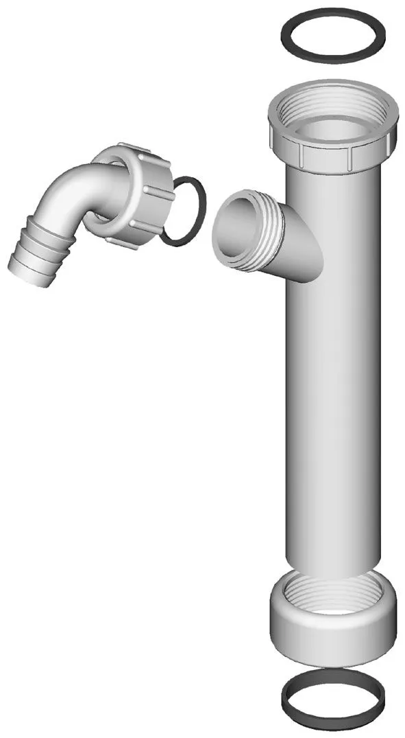 Podaljšek Ø 32 mm z enim priključkom za pomivalni stroj