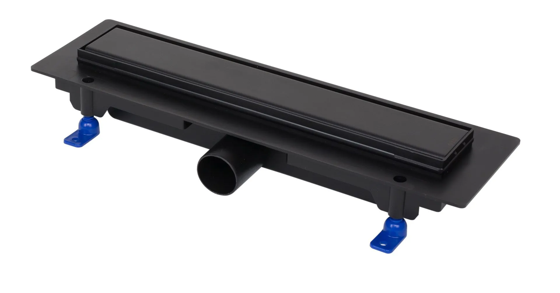 Kanaleta za tuš, plastični okvir, rešetka STANDARD/CUSTOM 350 mm, črna