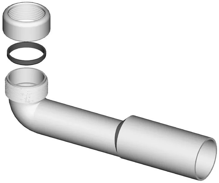 90° koleno Ø 40/50 mm, komplet