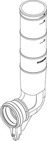 Odtočna cev, L=245 mm