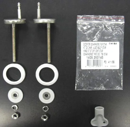 Ekscentrični tečaji iz nerjavne kovine za WC deske STAR/STAR S