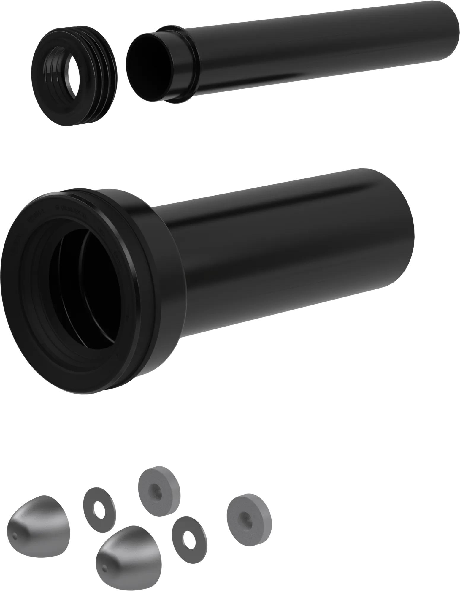 Podaljšan WC priključni komplet, 300 mm