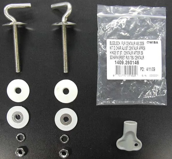 Tečaji iz nerjavne kovine za WC desko CENTAUR (od 2009)