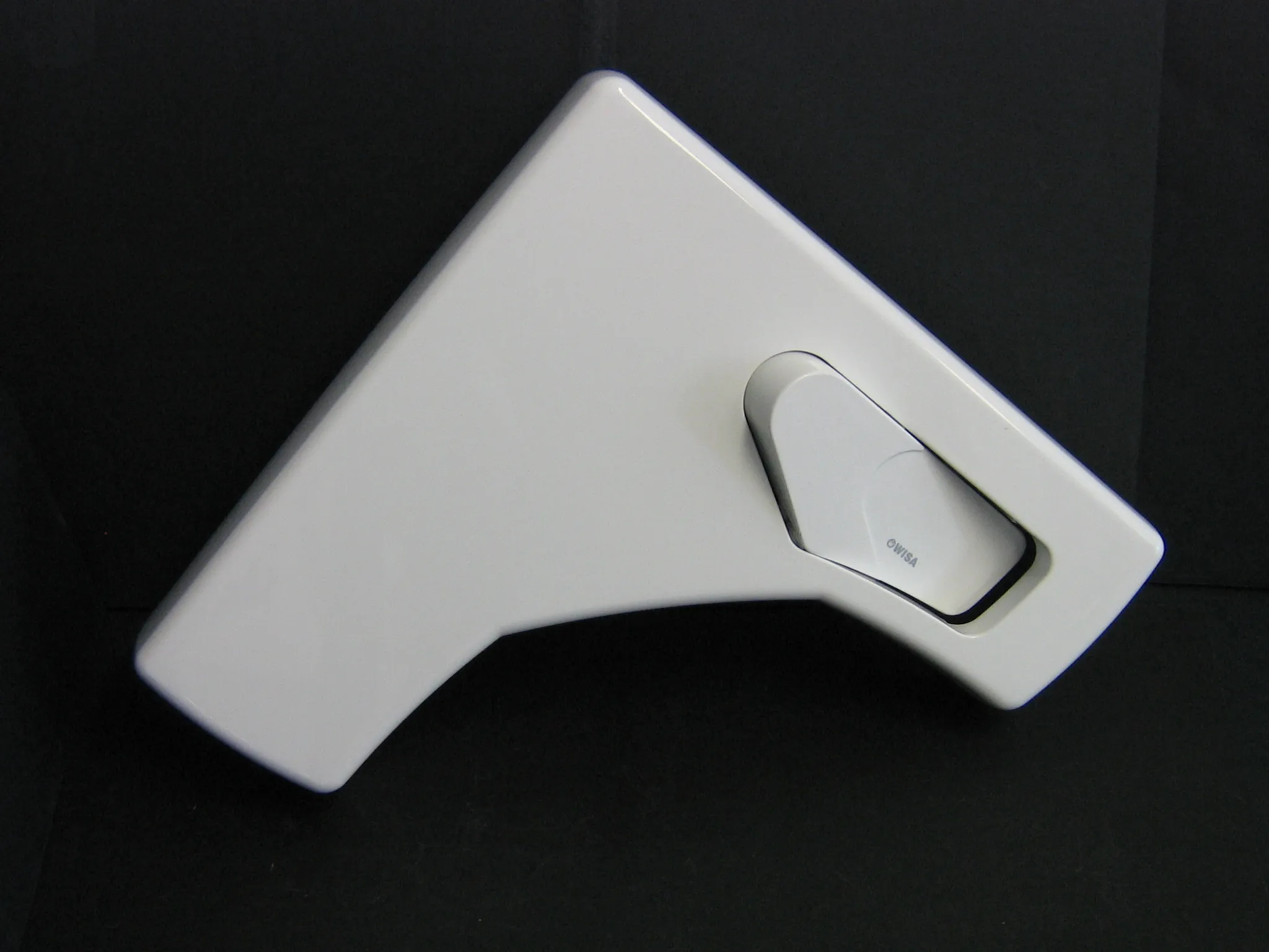 Pokrov z gumbom, splakovalnik LINEA, bel