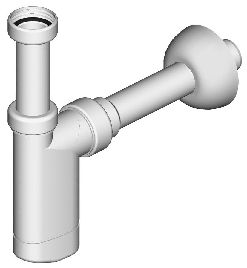 Sifon za umivalnik, brez izlivnega ventila, odtočna cev Ø 32 mm