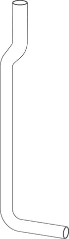 Splakovalno koleno 770 x 220 mm, belo