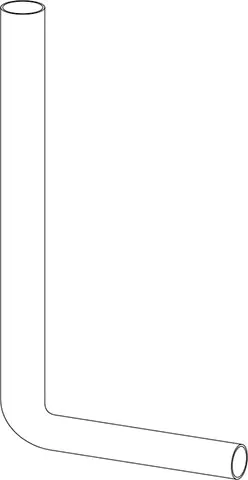 Splakovalno koleno 550 x 300 mm, belo