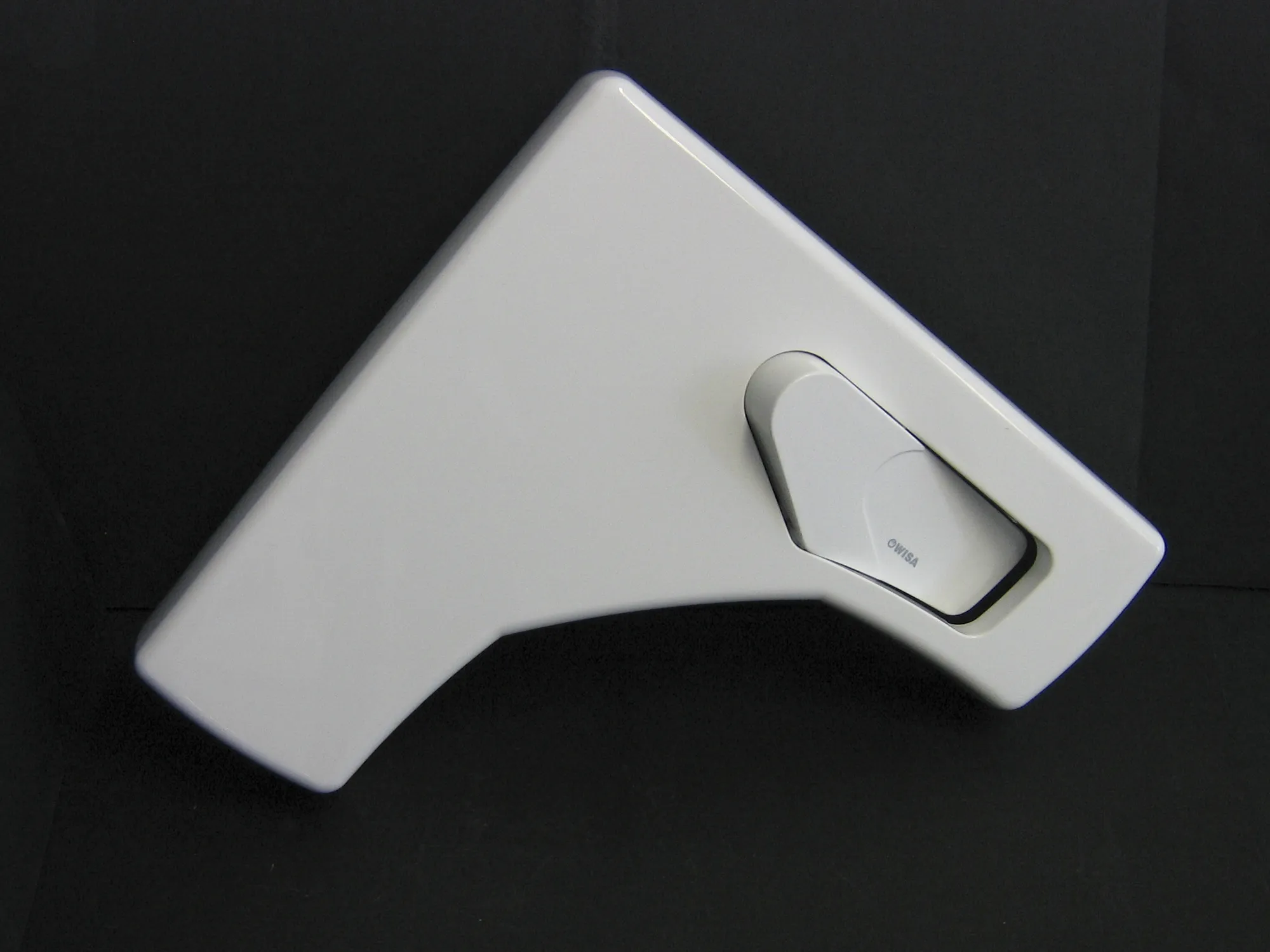 Pokrov z gumbom, splakovalnik LINEA, bel