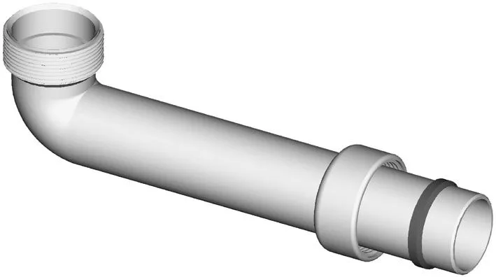 90° koleno z navojem, komplet