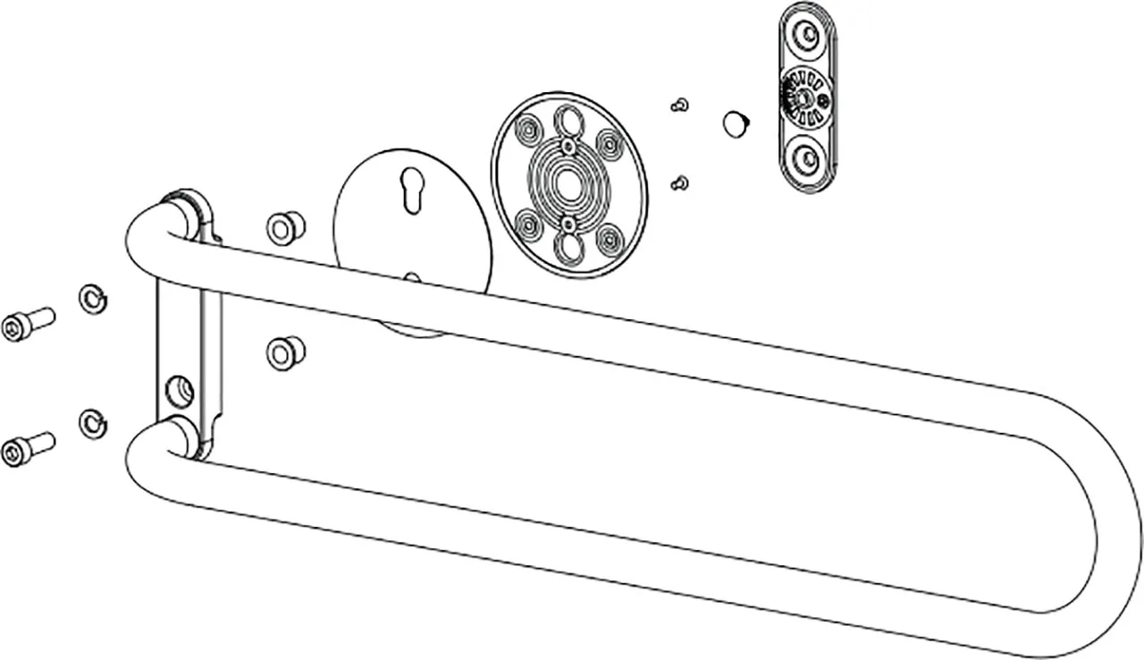 VARIOTRONIC oporni ročaji, beli