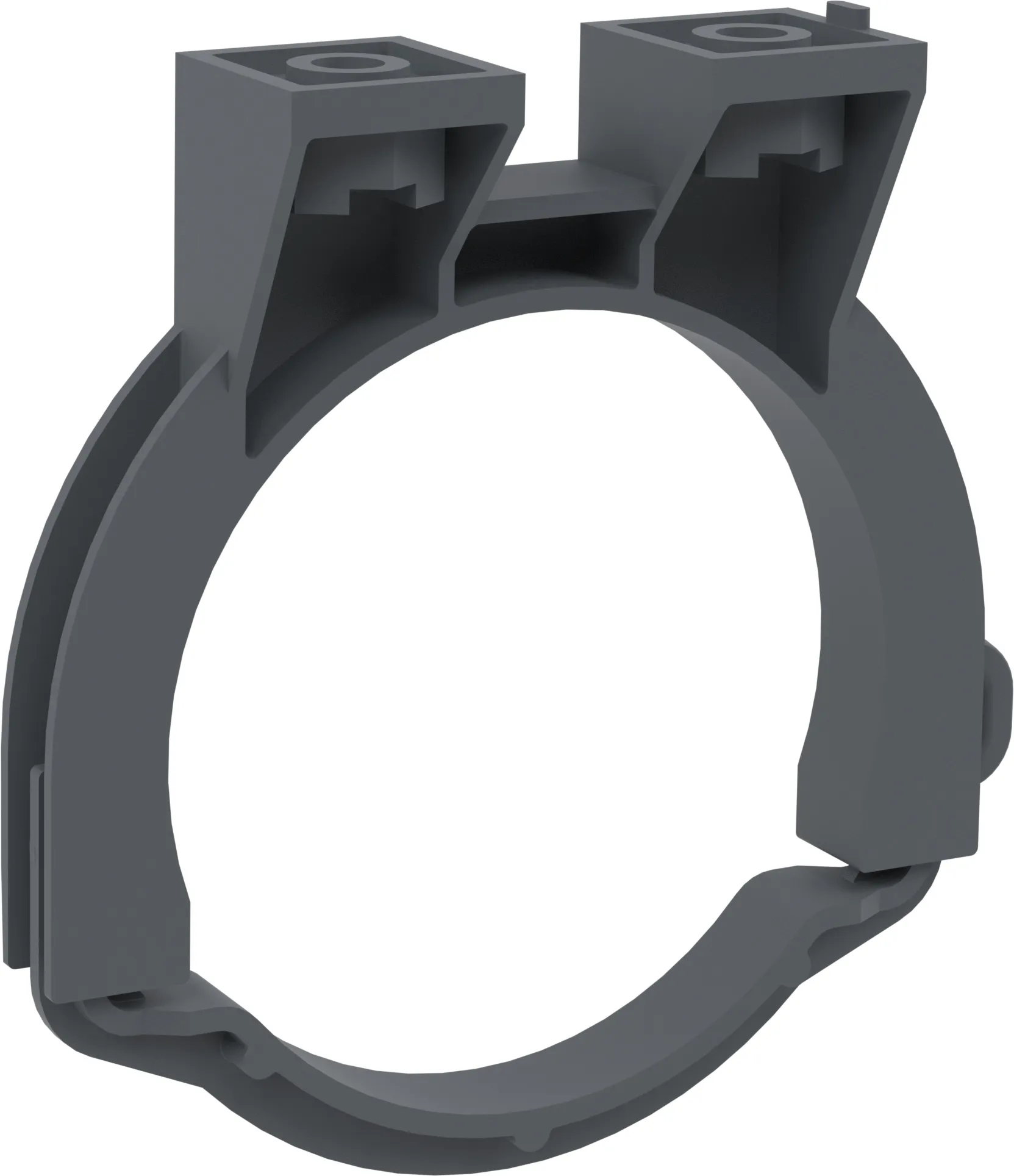 Objemka za pritrditev odtočnega kolena