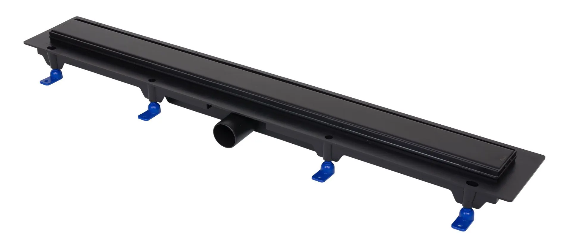 Kanaleta za tuš, plastični okvir, rešetka STANDARD/CUSTOM 750 mm, črna