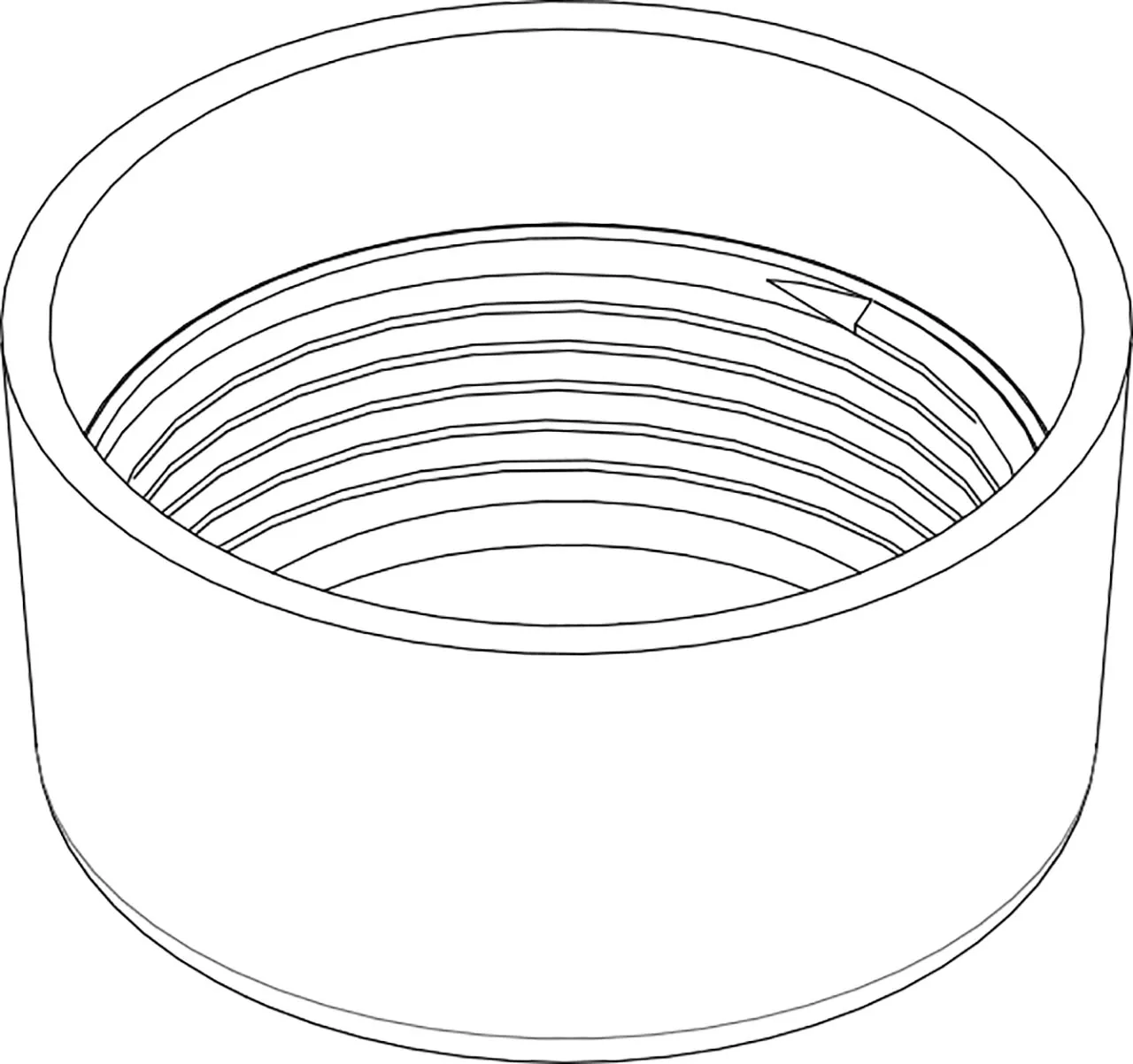 Rozeta odtočne cevi, bela