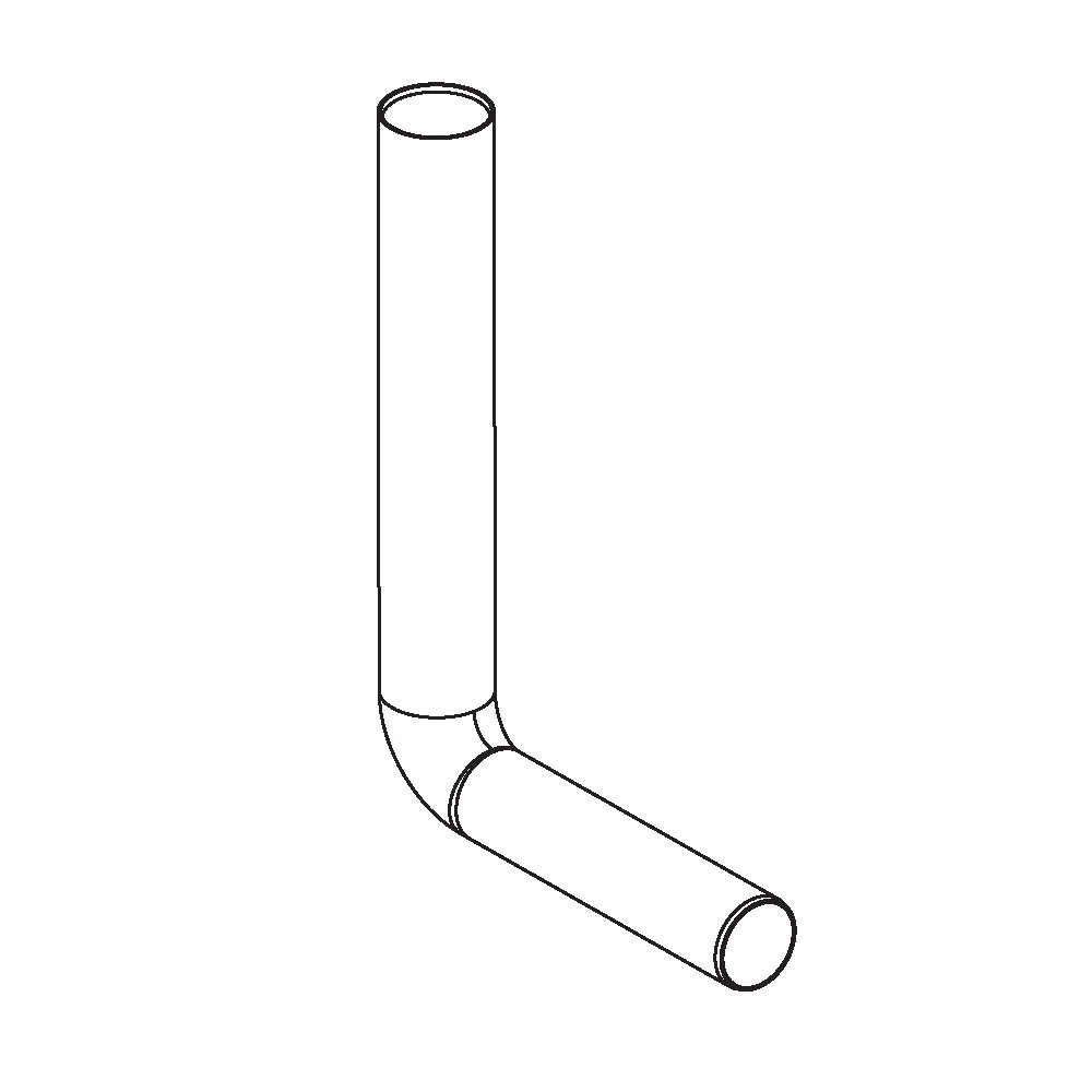 Cev za nizko montažo splakovalnika, 325 x 220 mm