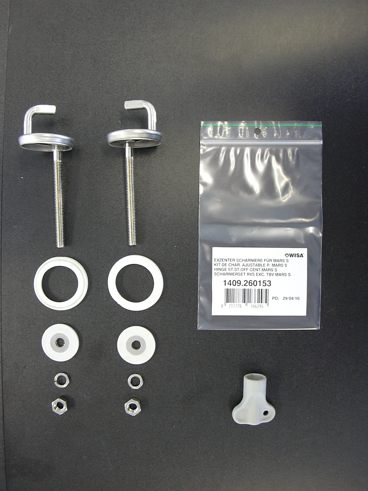 Ekscentrični tečaji iz nerjavne kovine za WC deske MARS S/LIBRA