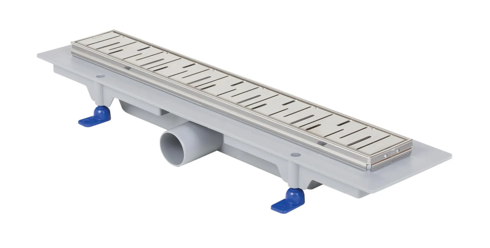 Kanaleta za tuš, okvir iz nerjavnega jekla, rešetka FUSION 450 mm