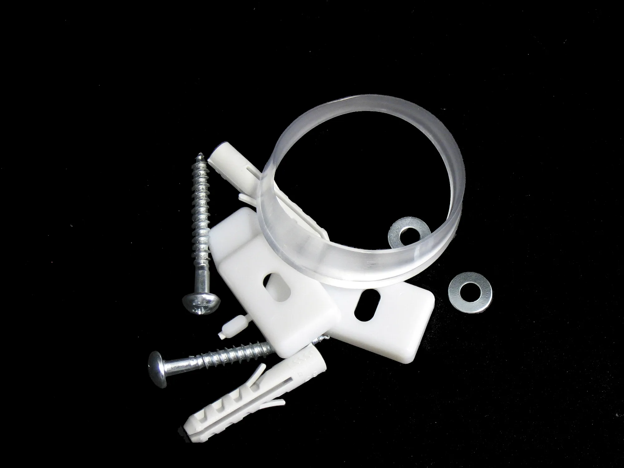 Držalo (vijak in vložek) in tesnilo splakovalne cevi